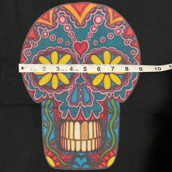 Gold Tooth Originals "DAISY  Eyes" Skull Art Women's T-shirt, Size L; NWOT - Picture 8 of 10